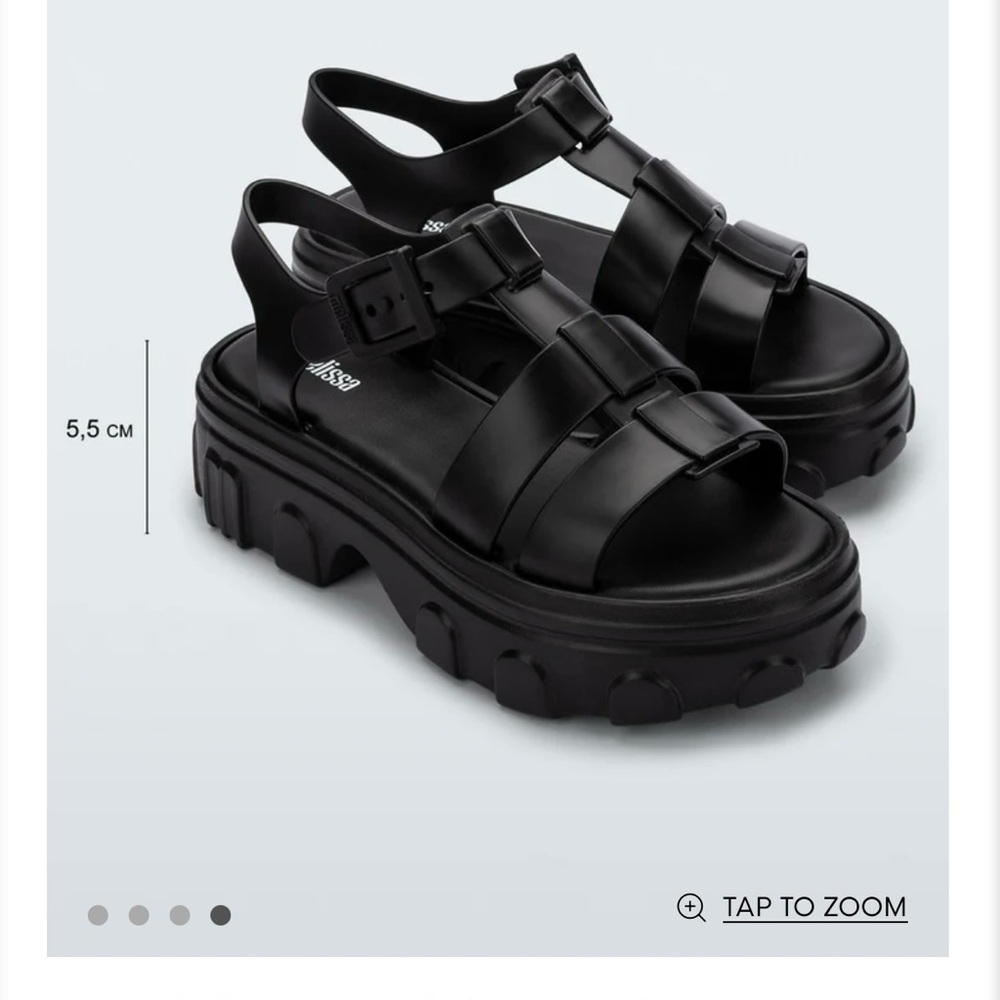 Melissa Ella Platform Sandals NWOB Sz 10 - Picture 3 of 8